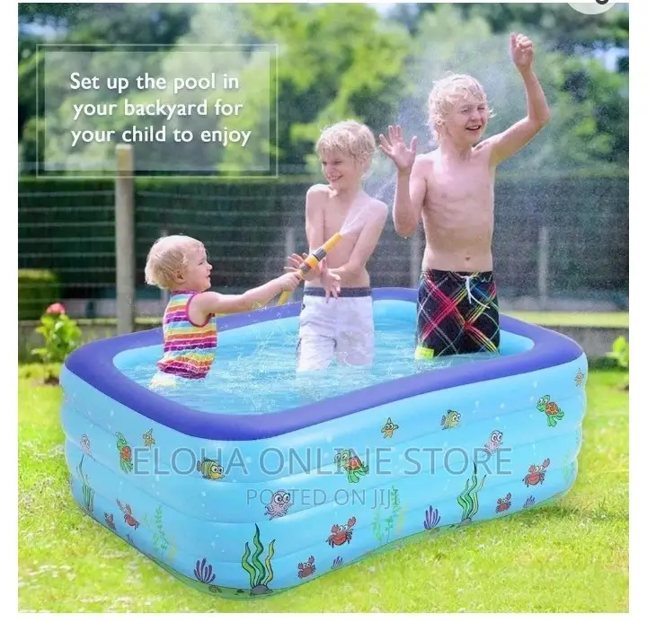 Three Ring Rectangular Swimming Pool