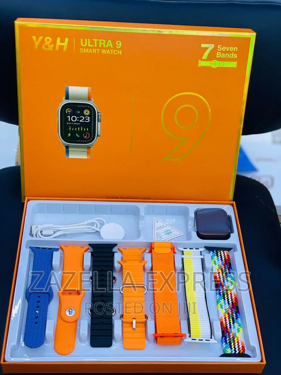 Ultra 9 Smart Watch With Bluetooth With 7 Different Straps
