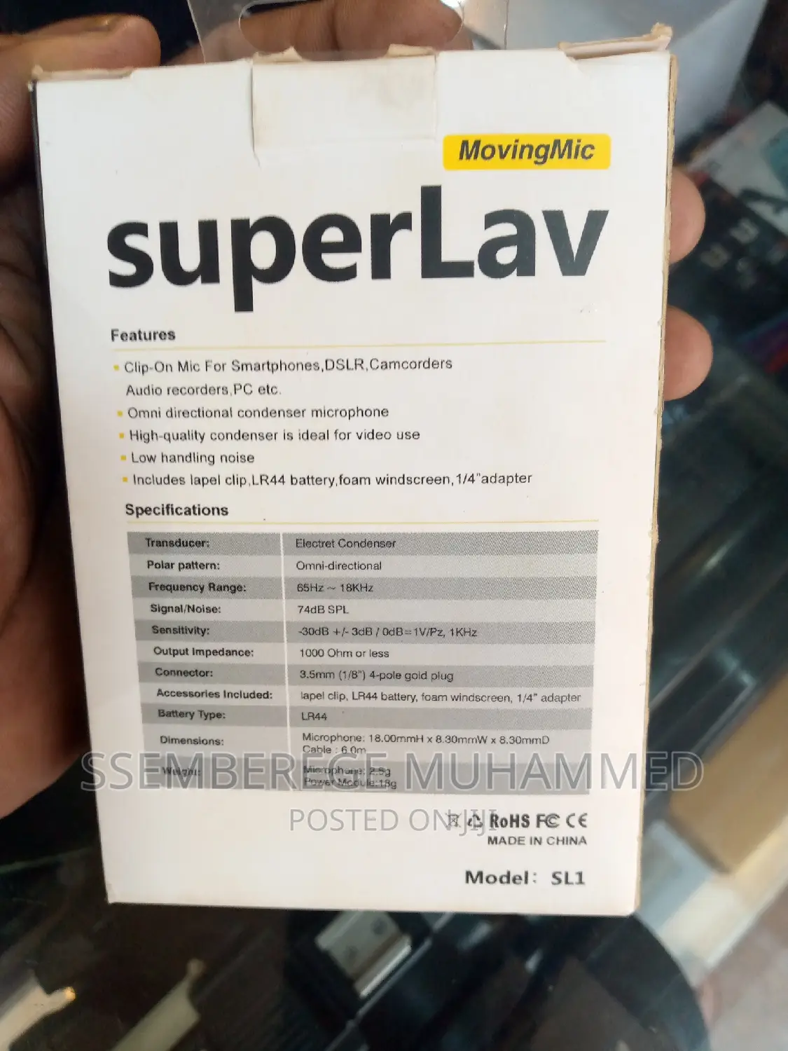 Superlav Microphone Micro_cravate