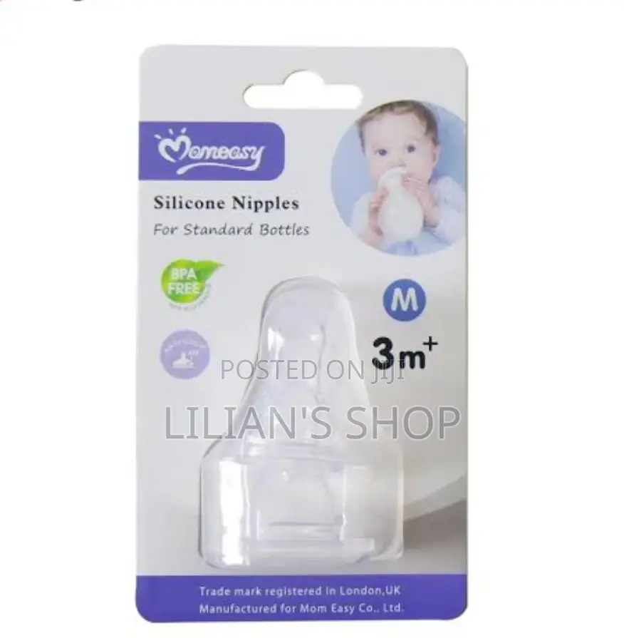 Apair Of Wide Neck Baby Bottle Nipples