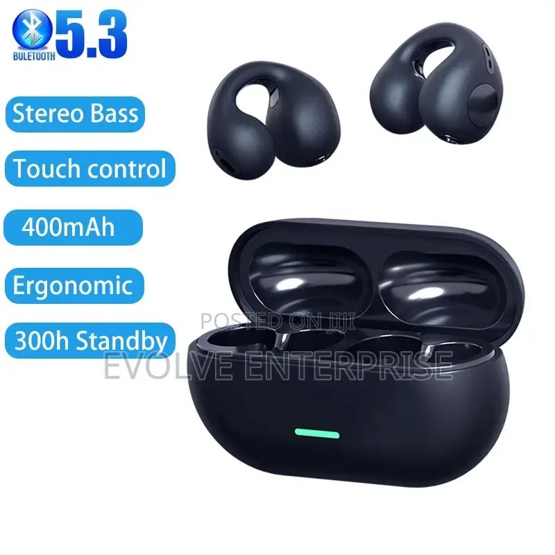 T75 Ear-clip Bluetooth Headphones Bone Conduction Earphone W