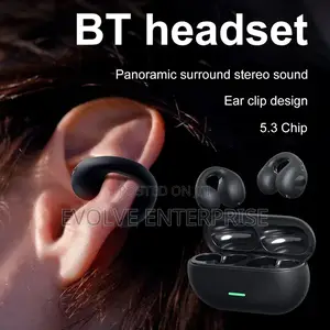 T75 Ear-clip Bluetooth Headphones Bone Conduction Earphone W