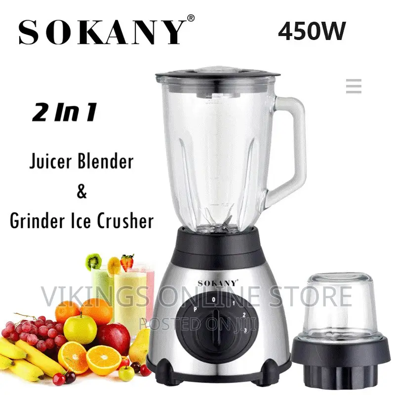 Sokany 2 in 1 Multipurpose Blender