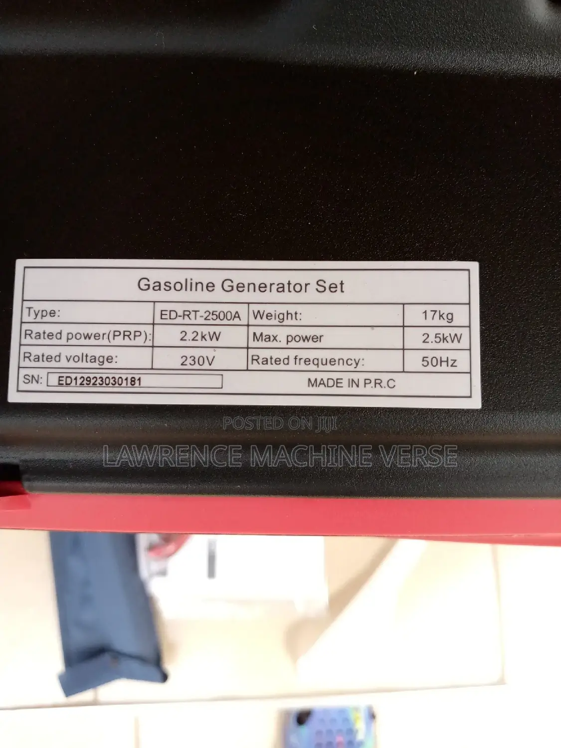 Silent Generator 2.5kw