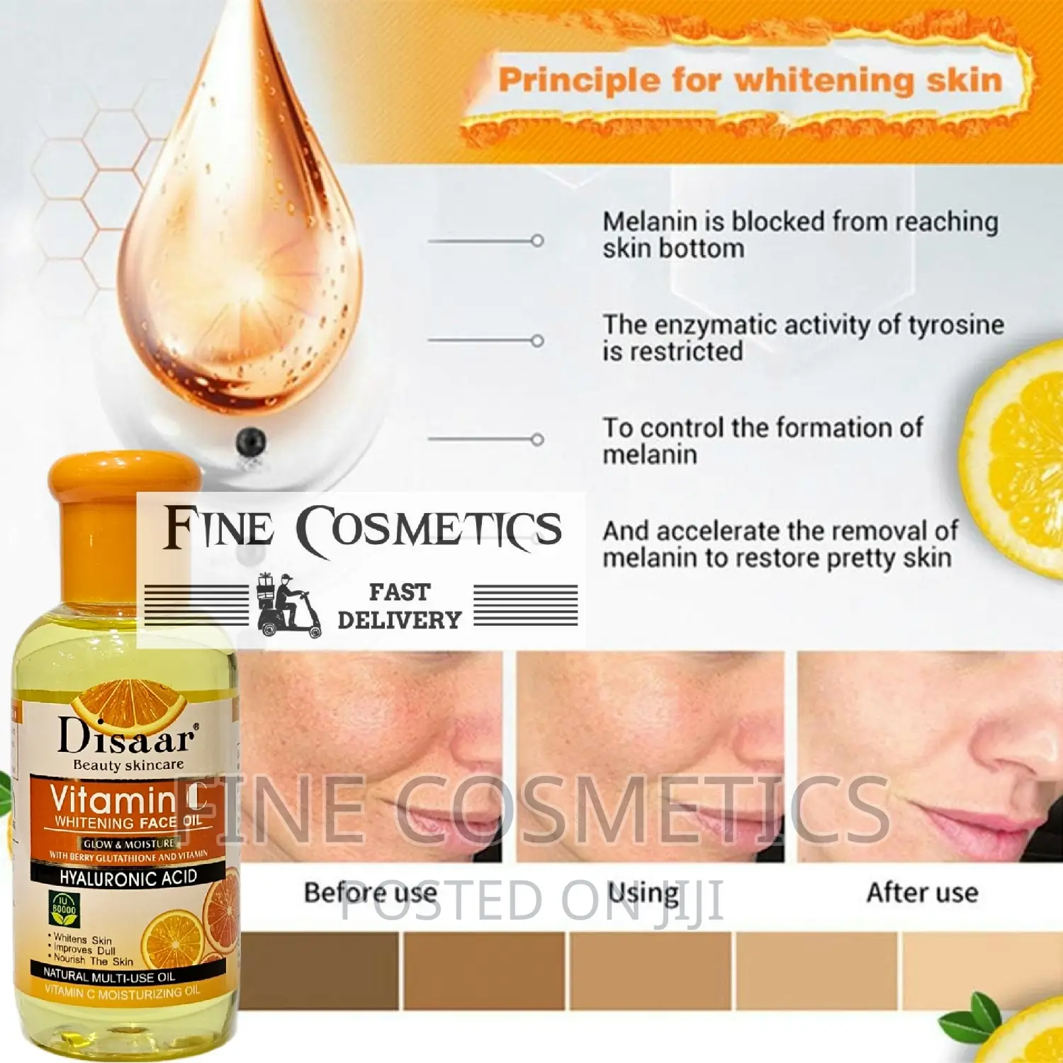 Vitamin C Whitening Face Oil With Hyaluronic Acid by DISAAR