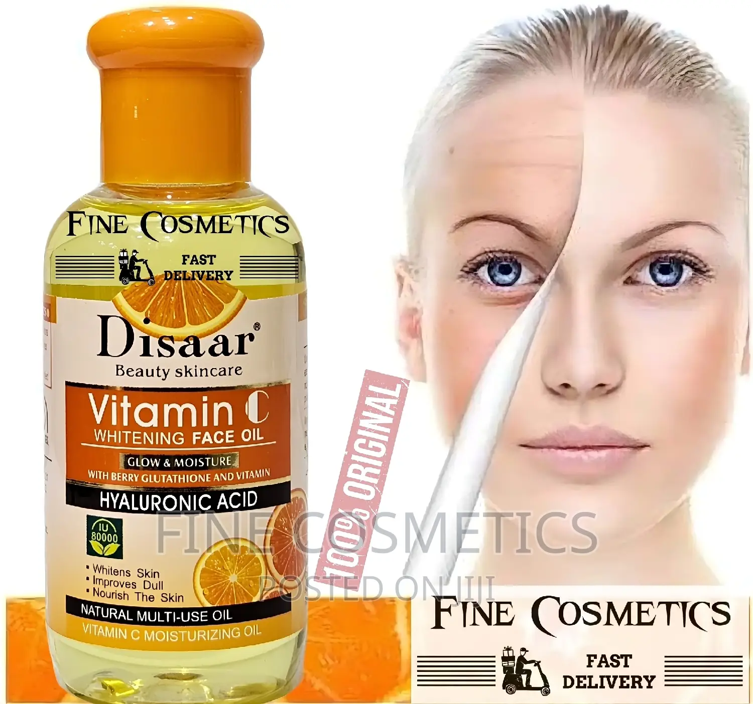 Vitamin C Whitening Face Oil With Hyaluronic Acid by DISAAR