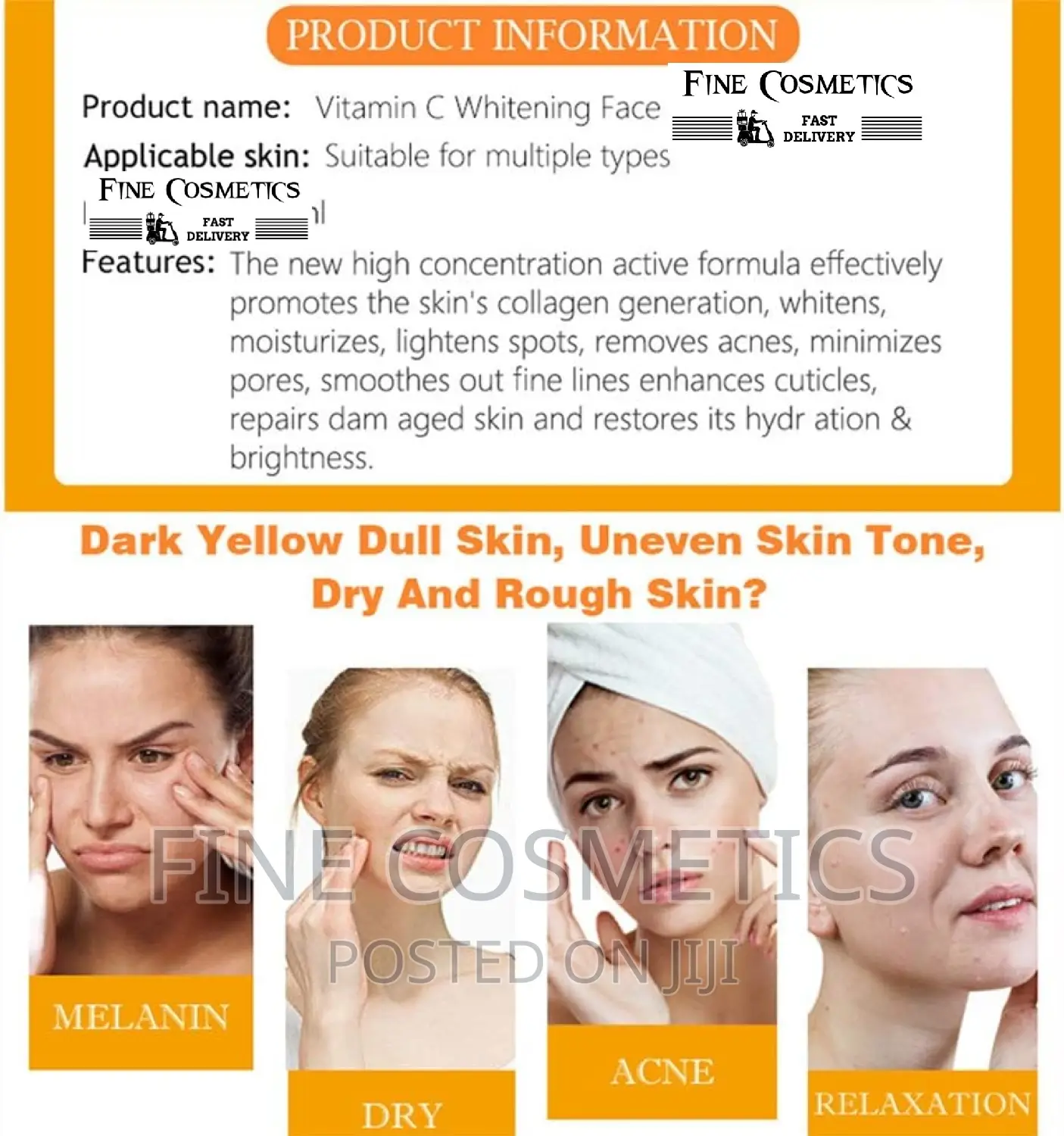 Vitamin C Whitening Face Oil With Hyaluronic Acid by DISAAR