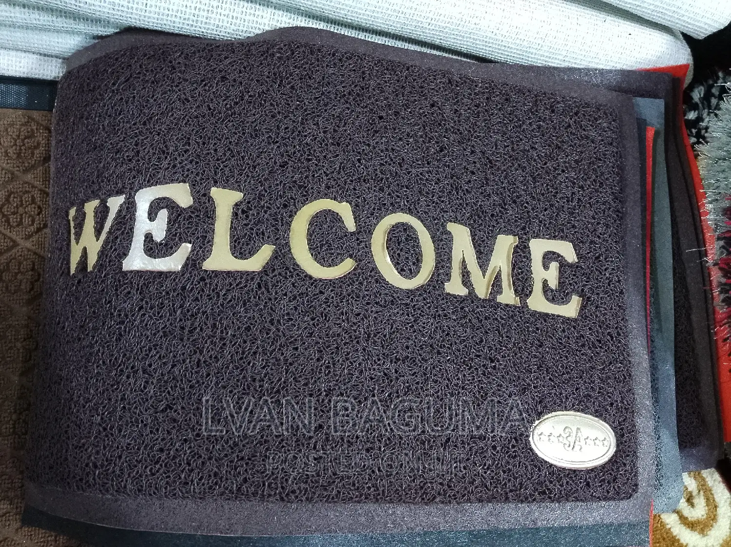 Anti Slip PVC Welcome Door Mats - Small Size (23 × 15inches)