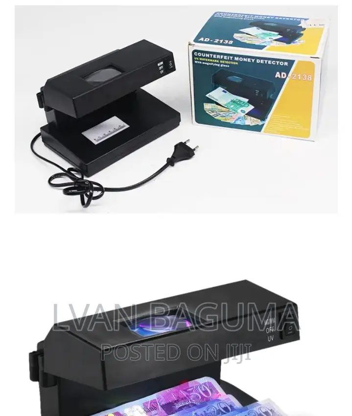 Fake Money Detector AD - 2138 - UV, Magnifying Glass