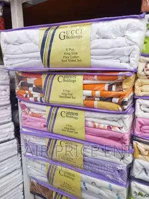 High Quality Cotton Bedsheets.6x6 5x6 ( White)