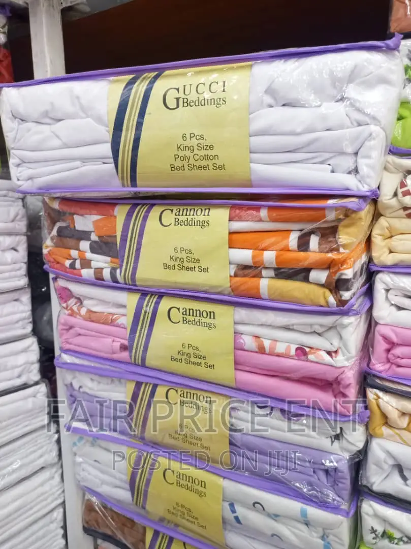 High Quality Cotton Bedsheets.6x6 5x6 ( White)