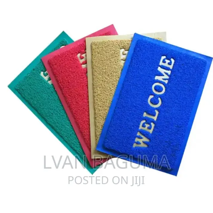 Anti Slip PVC Welcome Door Mats - Small Size (23 × 15inches)
