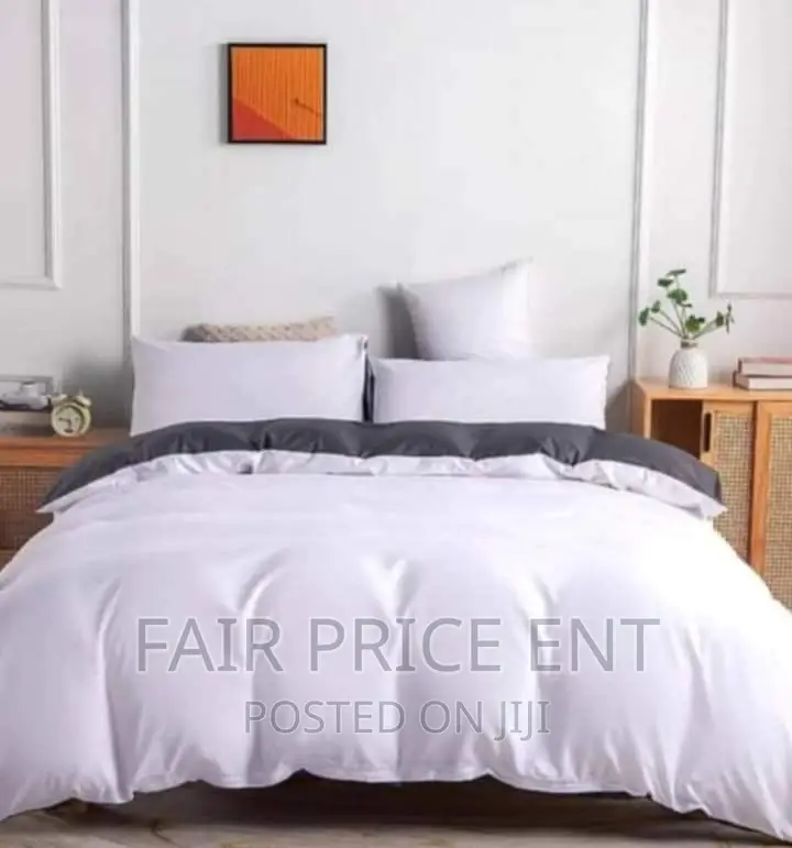 Executive Duvet Cover Set of 6pcs.6x6 5x6 .( White)