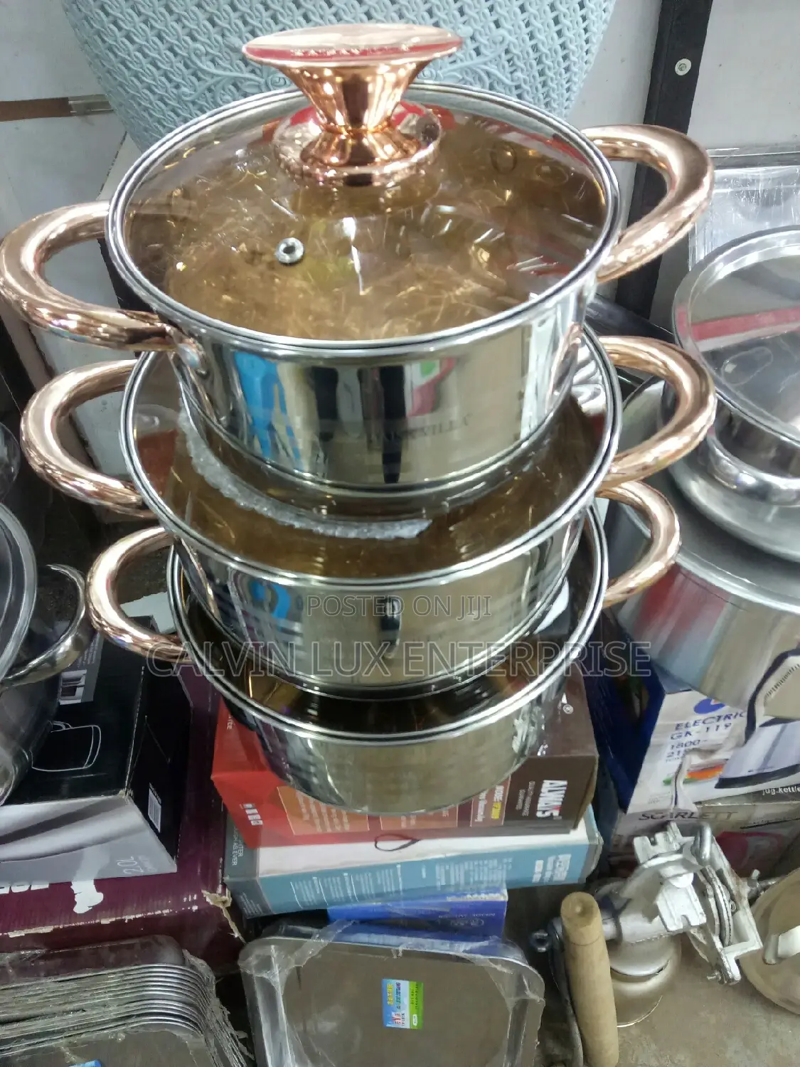 Stainless Steel Dishes With Glass Lids