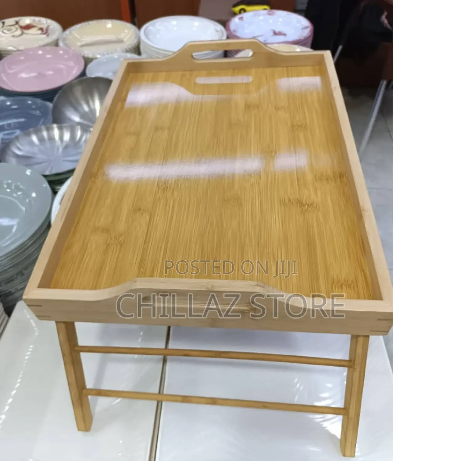 Wooden Foldable Tray Table.