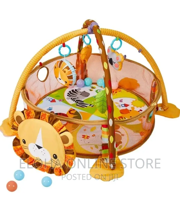 3 in 1 Baby Play Mat Kids Educational Puzzle Carpet Lion