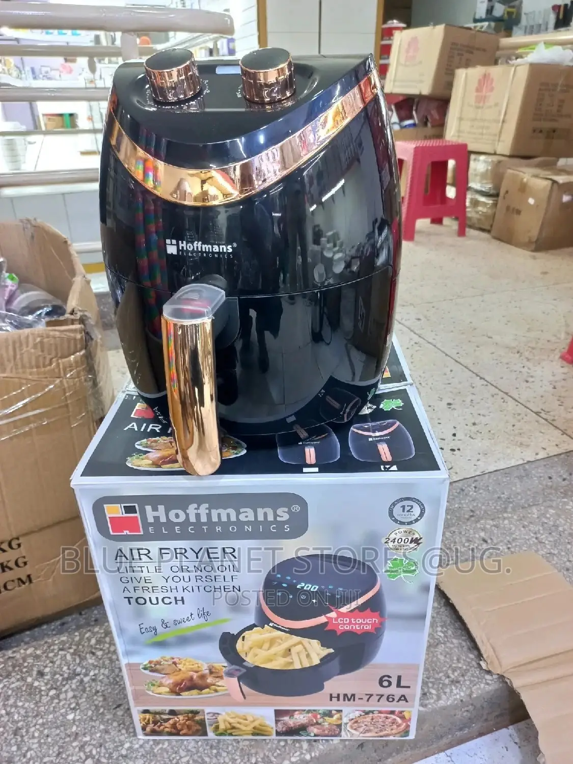 HOFFMANS 6.0L Mechanical Electric Airfryers \ 2400w \ HM-776