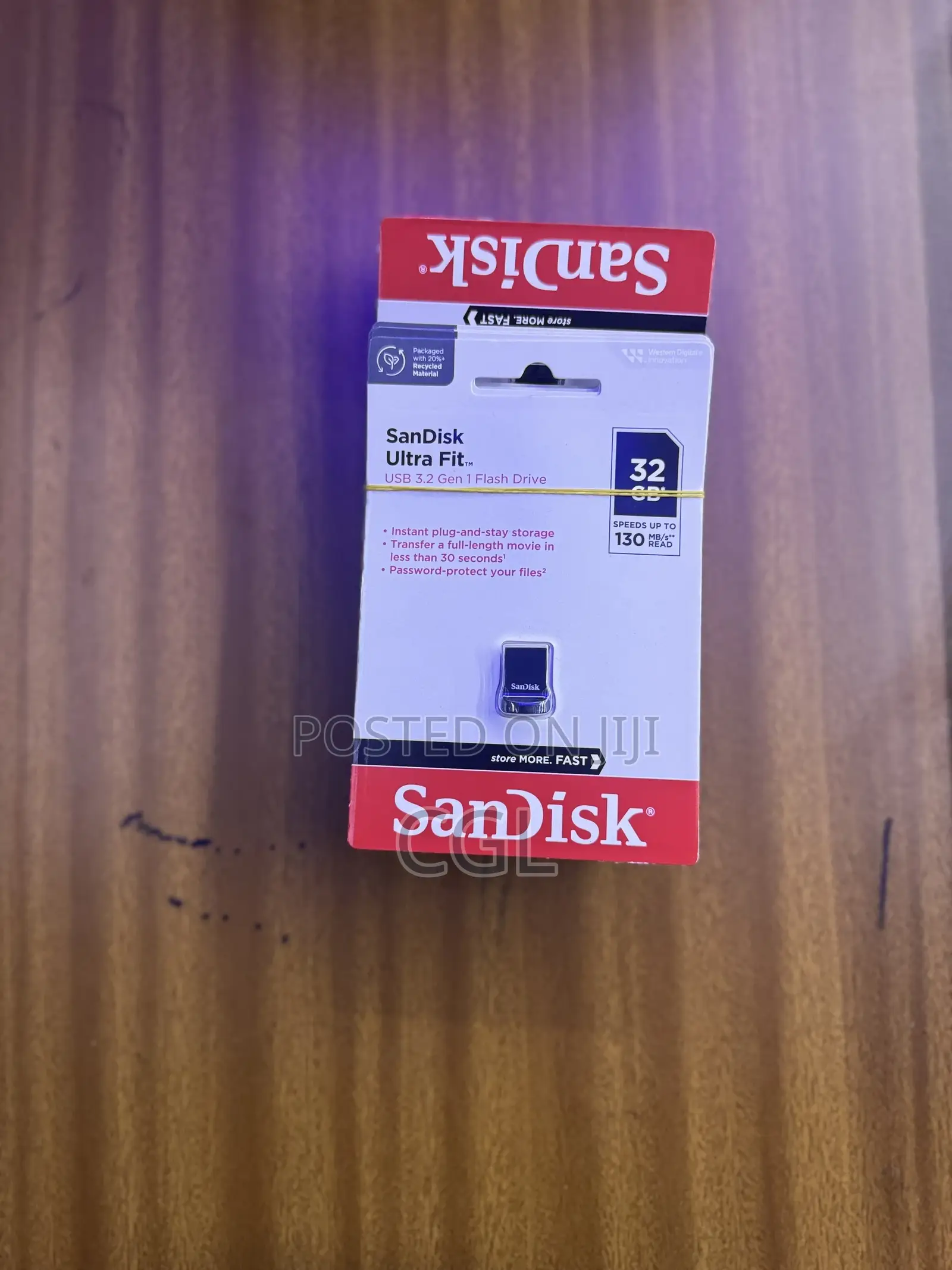 32gb Sandisk Ultra Fit Flashdisk 32gb Ultra Fit Flash Drive