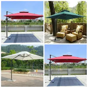 Photo - Patio Compound Umbrella (3mx3mx3m)