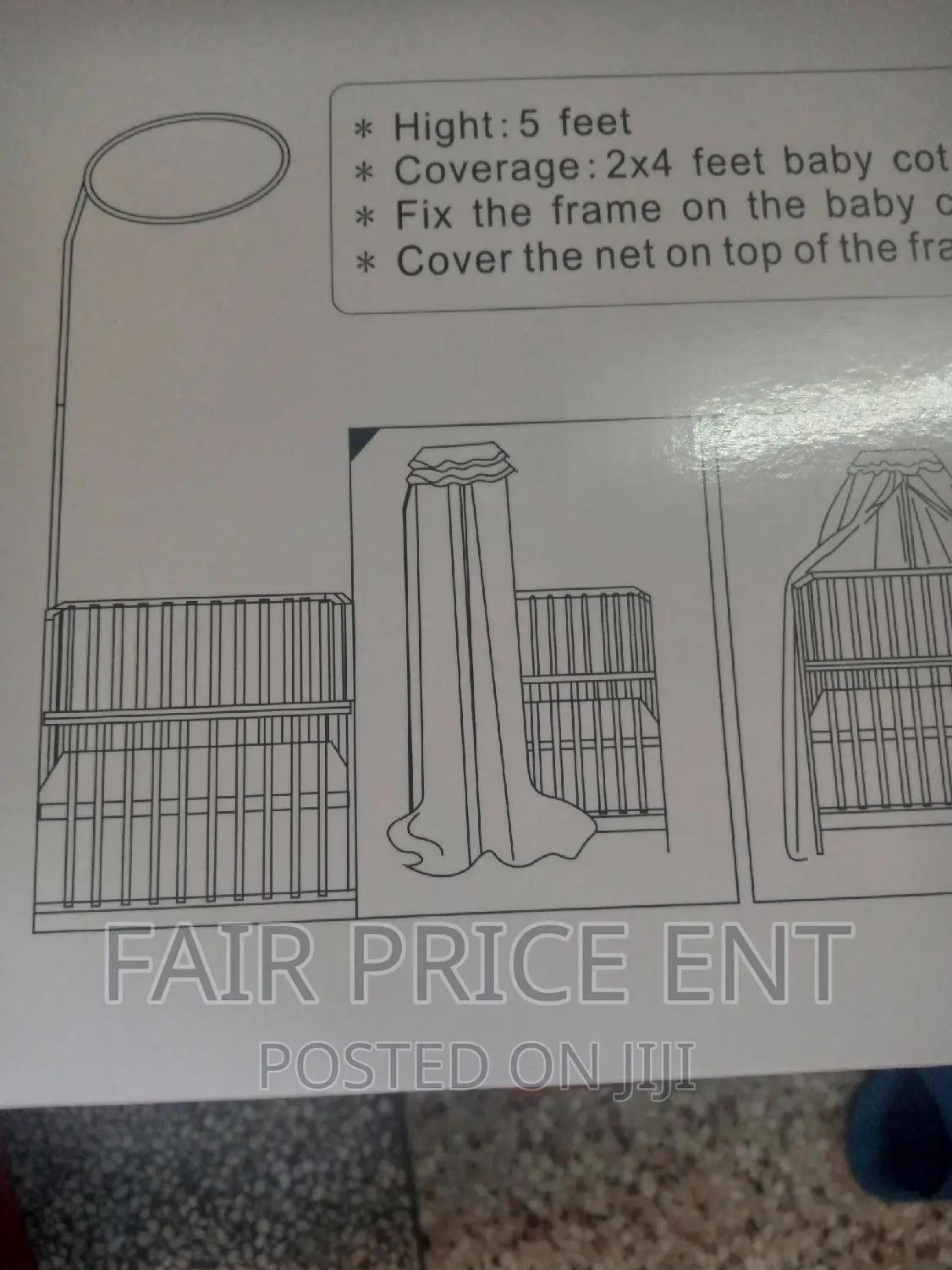 Noble Baby Mosquito Net .2x4( White)