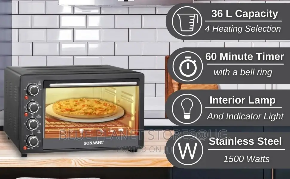 SONASHI 36litre Electric Convection Oven \\ 1500w \\ STO-731