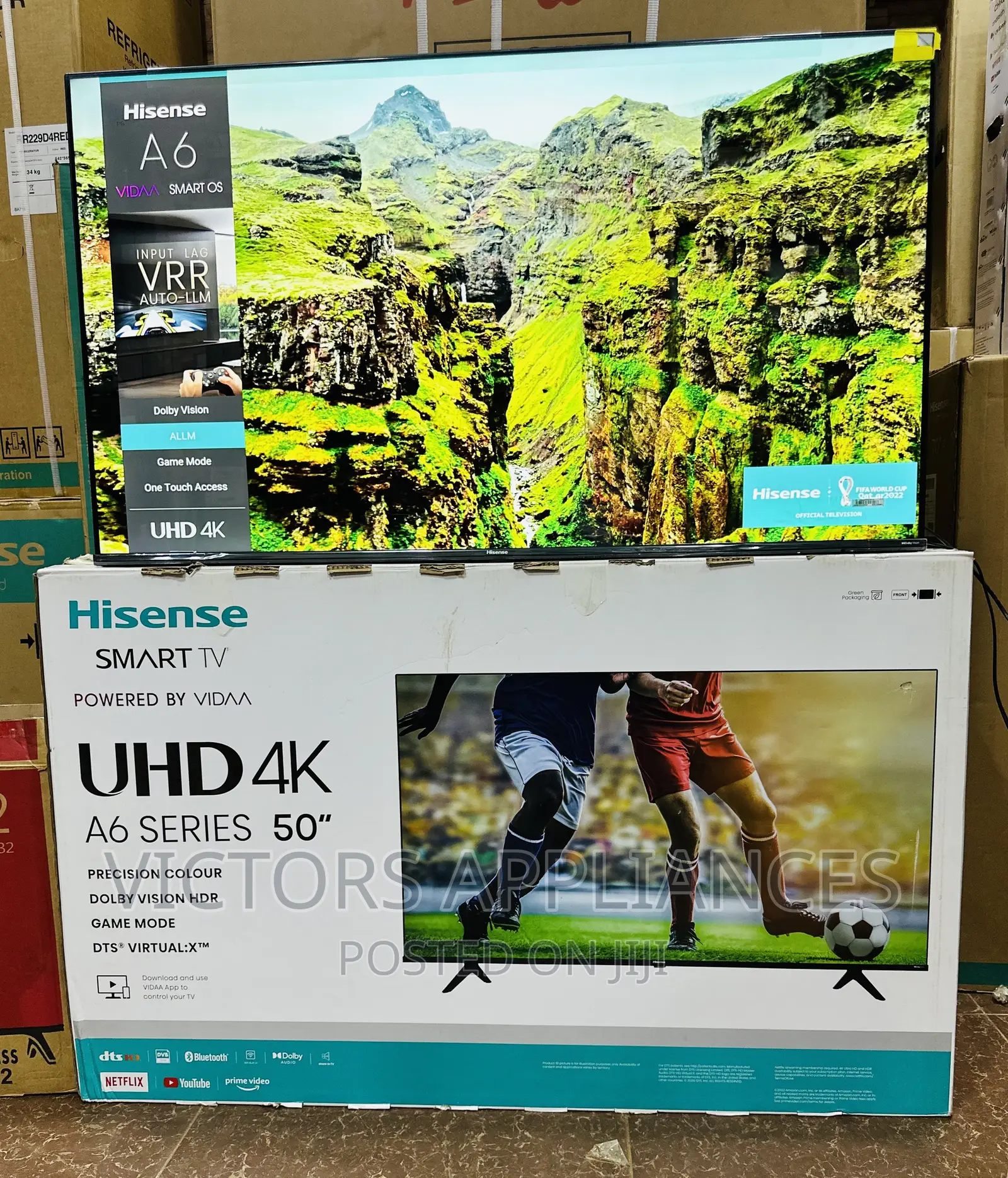 Hisense 50inches UHD Smart Tv Powered by VIDAA Os