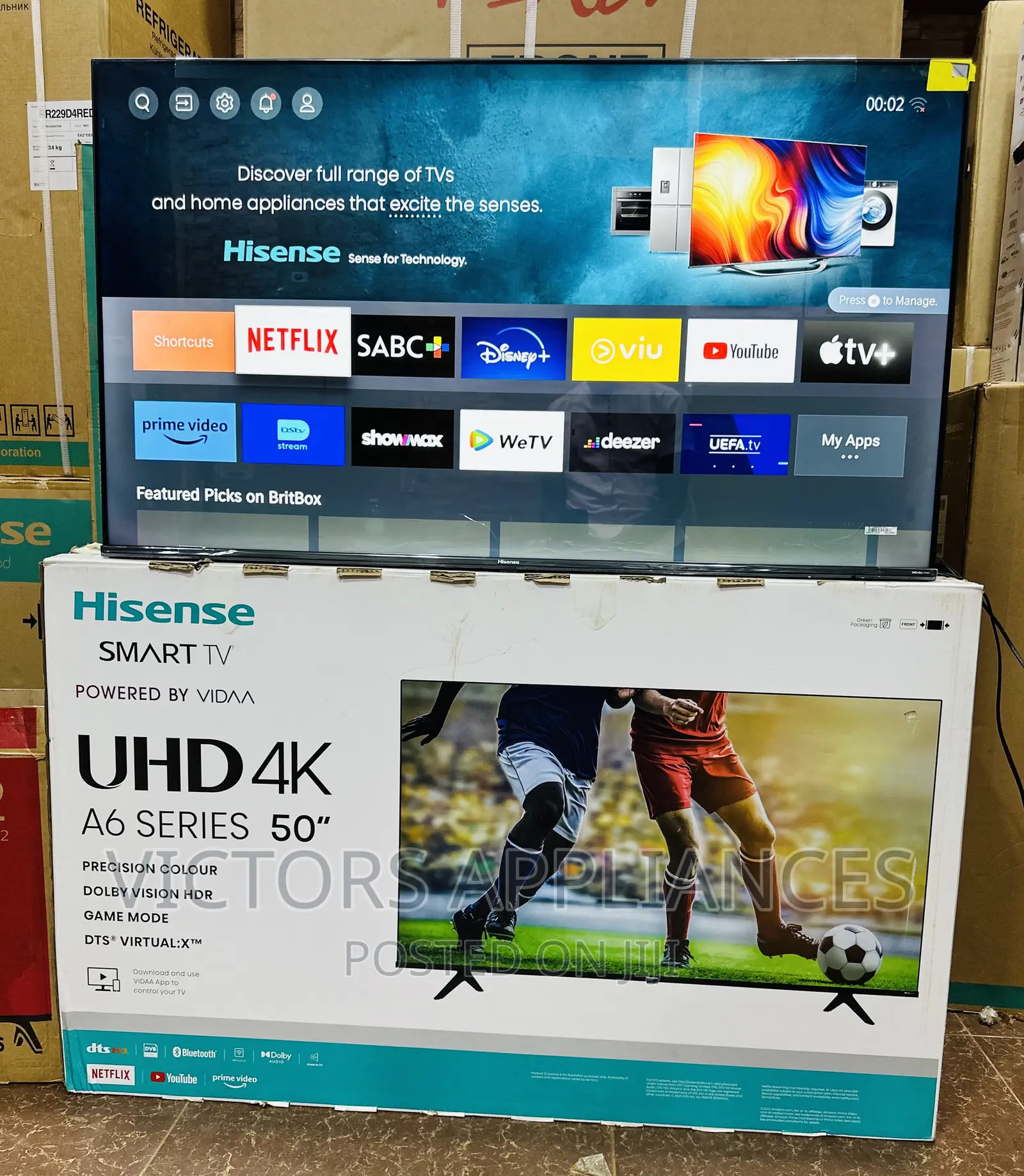 Brand New Hisense 50inches UHD Smart Tv