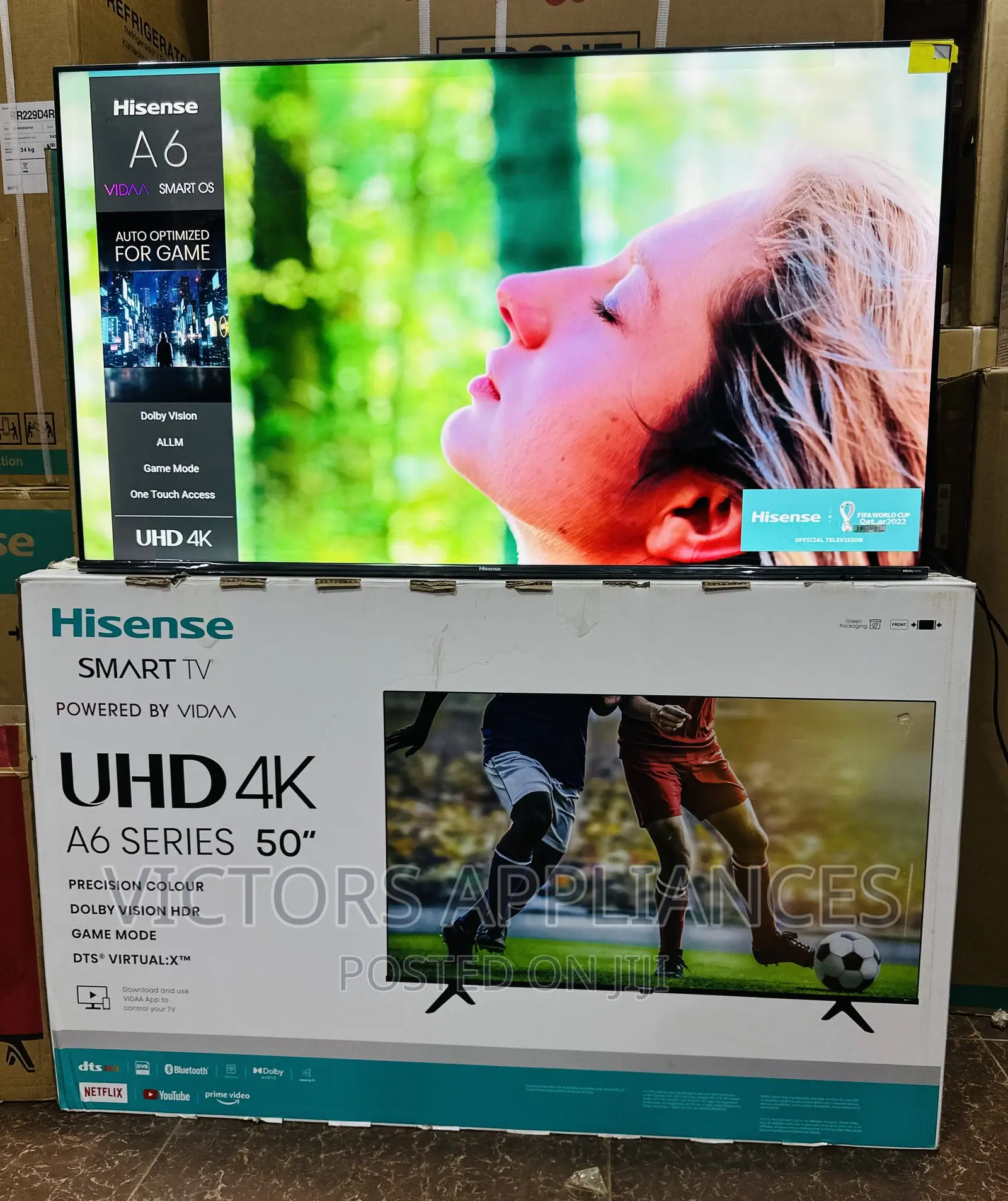 Brand New Hisense 50” UHD Smart Tv Frameless