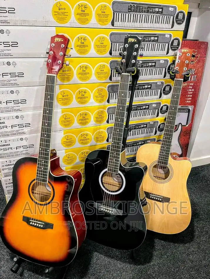 Top Quality 41inch Amplified Acoustic Guitars Option Colors.