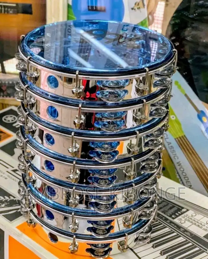 Stainless Steel Drum Percussion Tambourines | FREE Key Tuner