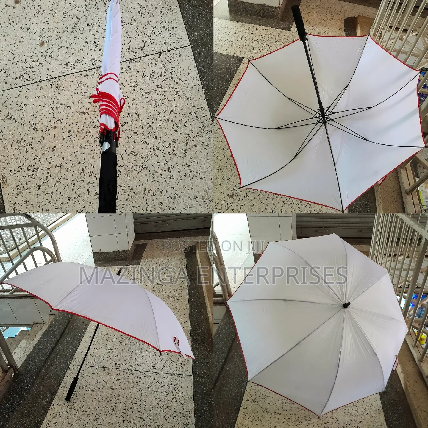 White Handheld Portable Umbrella(Good for Branding)