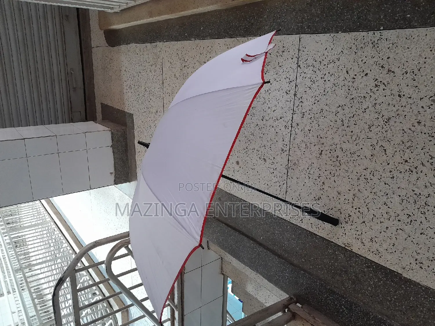 White Handheld Portable Umbrella(Good for Branding)