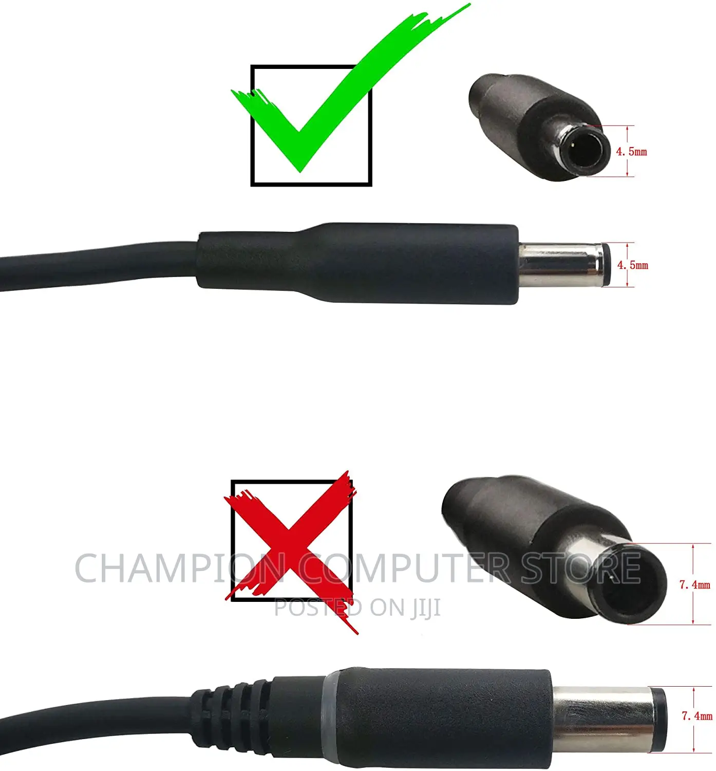 Dell Small Pin Laptop Charger 45w, 65w, 90w 19.5v, 2.31a