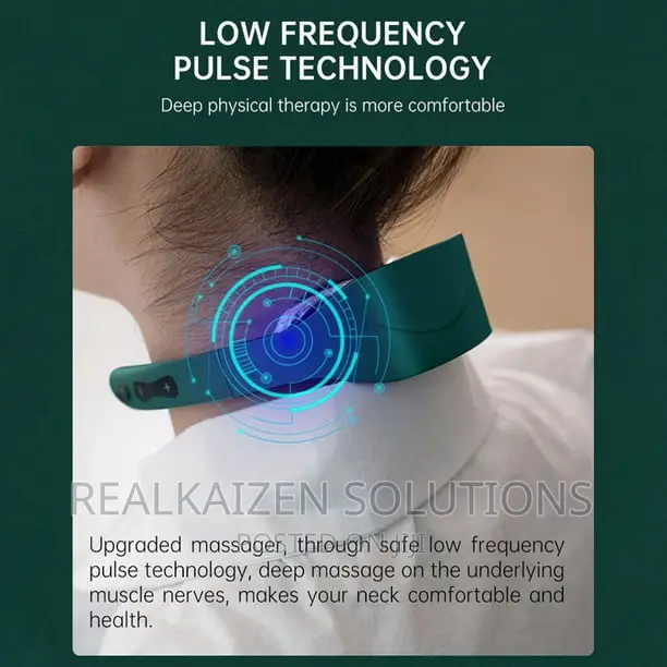 Ultra Sonic Impulse Foldable Portable Neck Heating Massager