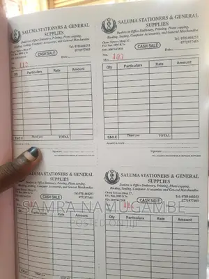 Reciepts Books ,Invoices,Proformas ,Quatations