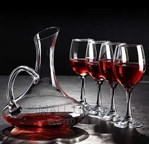 Wine Decanter Set With 6 Wine Glasses