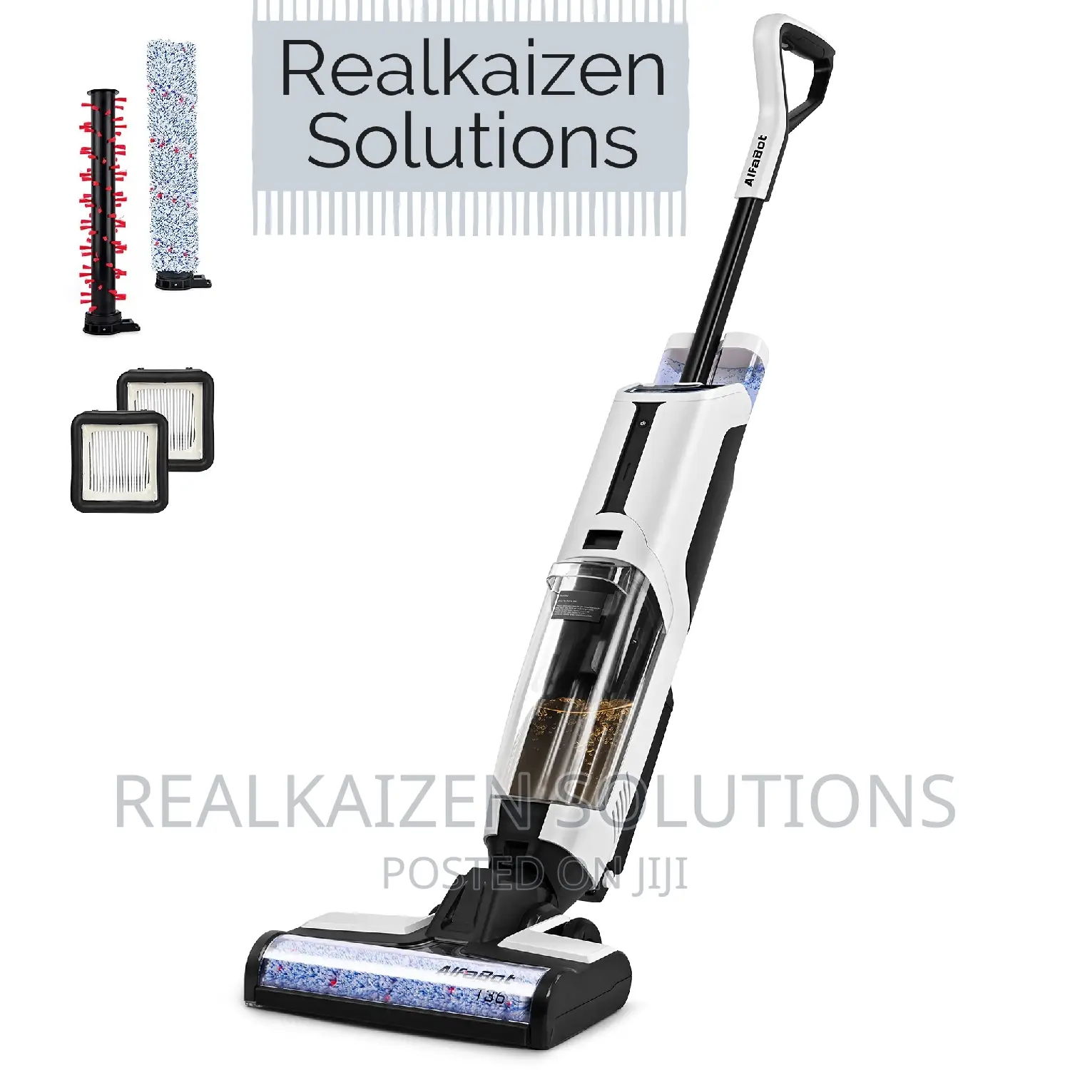 Alfabot Cordless Wet and Dry Vacuum Mop | Wash Floor Cleaner