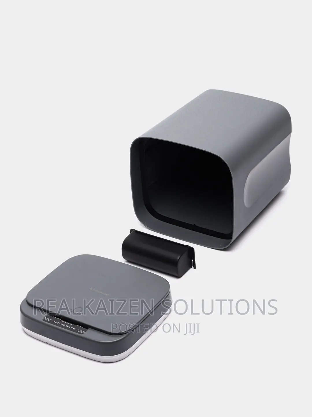 Smart Touchless 12L Automatic Open Grey Trash Barrel Bin