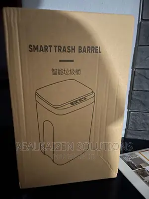 Smart Touchless 12L Automatic Open Grey Trash Barrel Bin