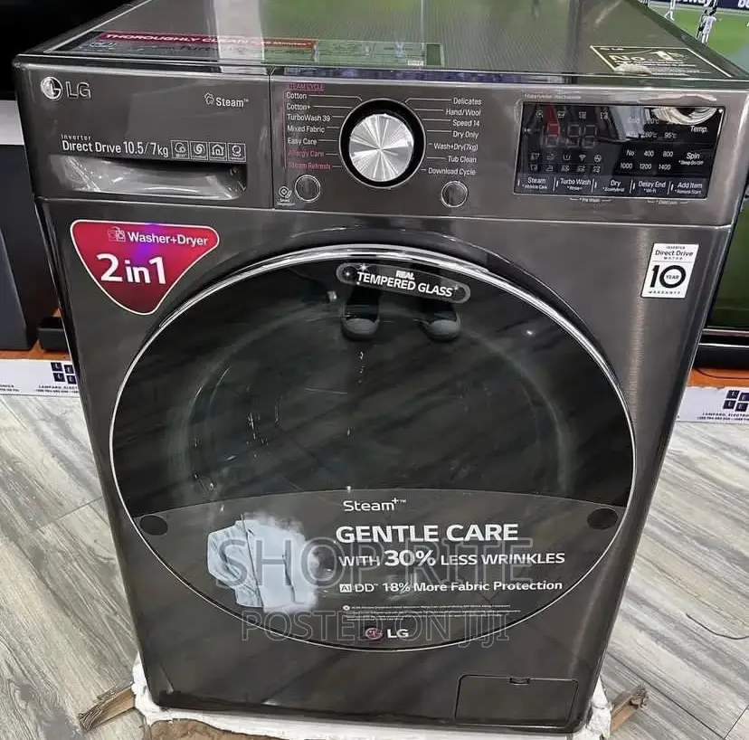LG 10.5/7kgs 2in1 Front Loader Washing Machine's