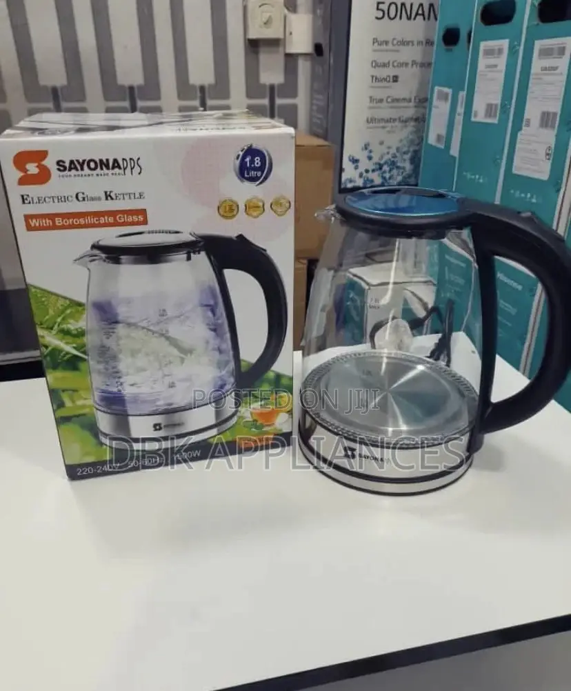 Sayonapps Electric Glass Kettles 1.8l
