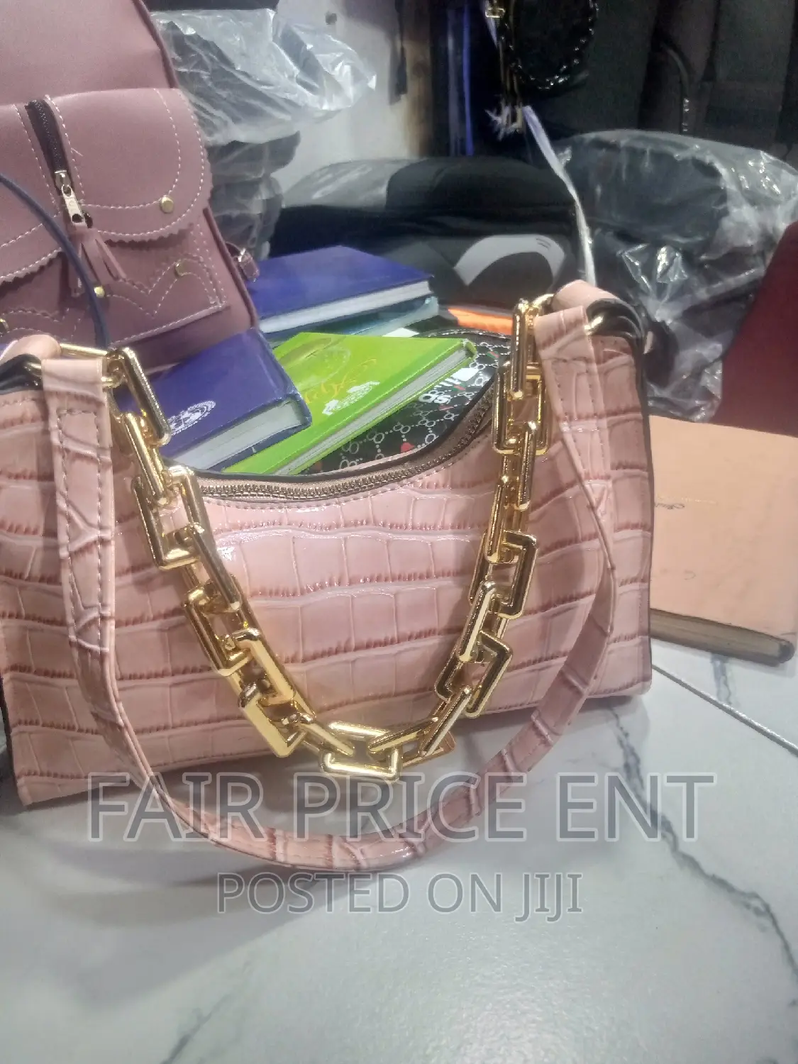 Classy Vip Handbag.( Gold)