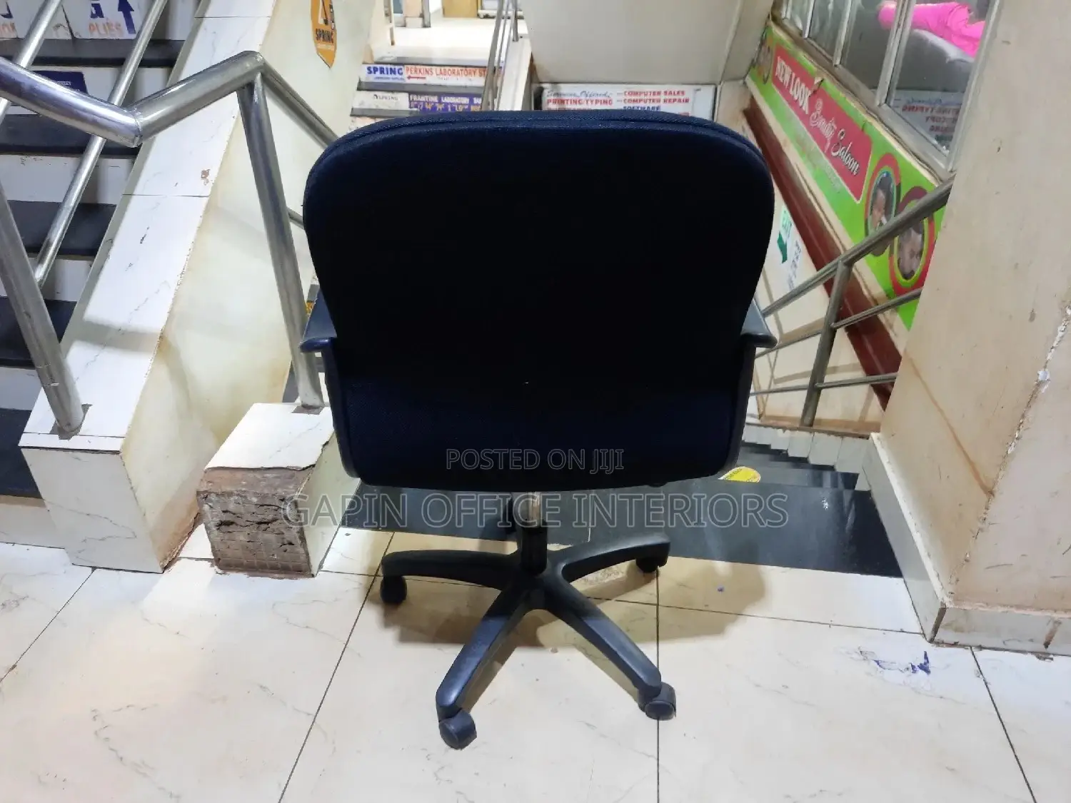 Fabric Short Back Chair