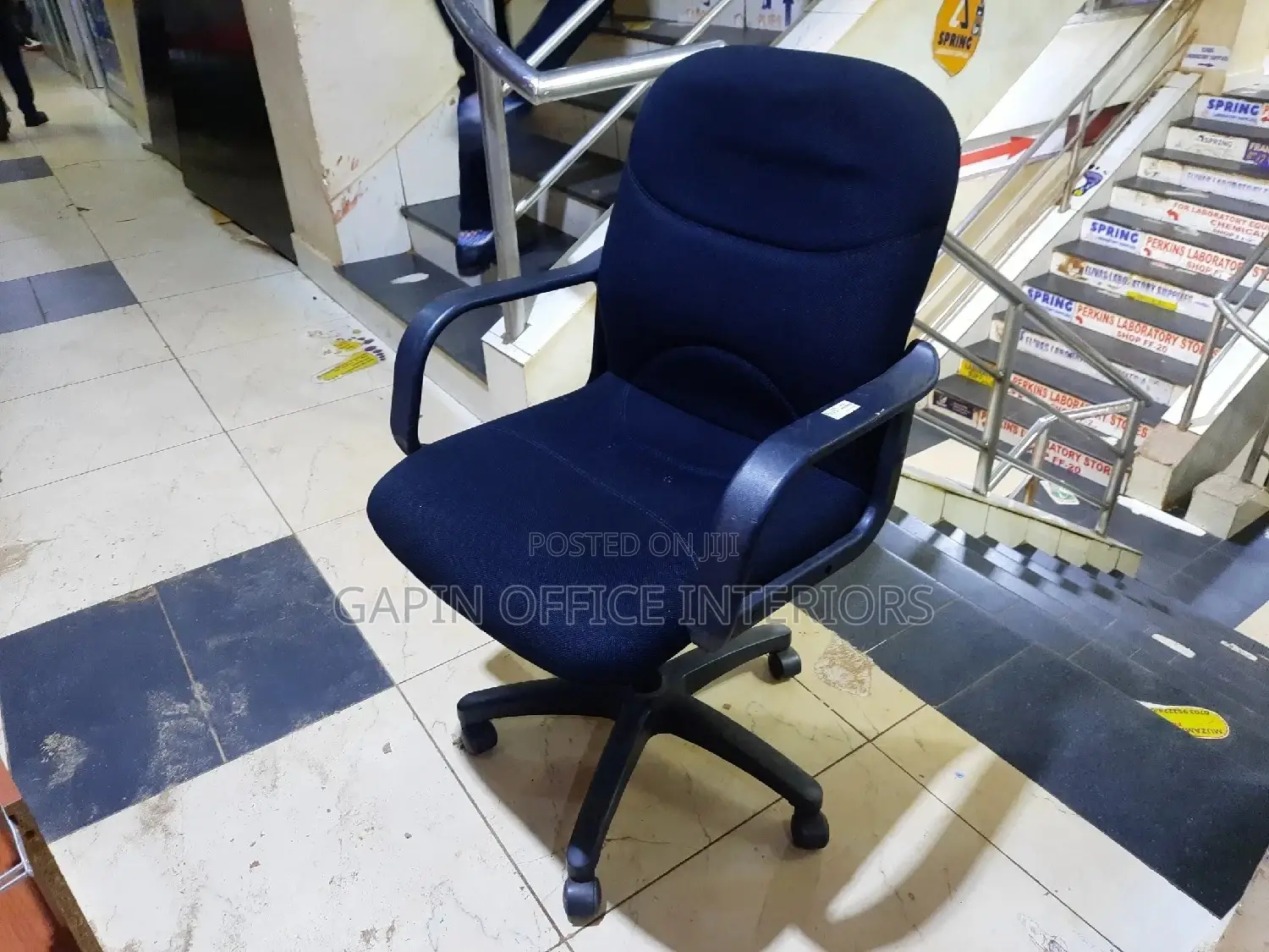 Fabric Short Back Chair