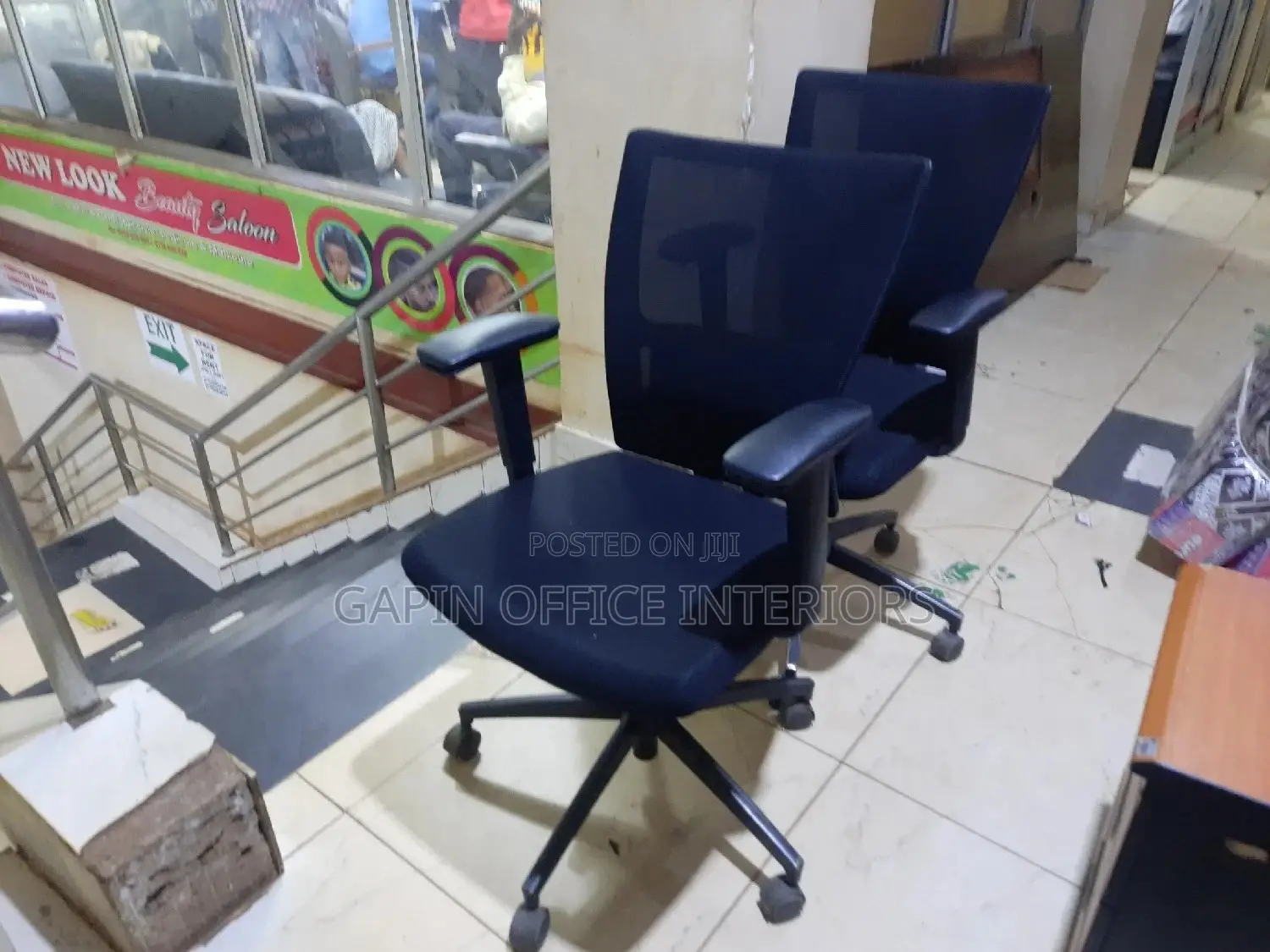 Mesh Back Office Chairs, 2 Pieces
