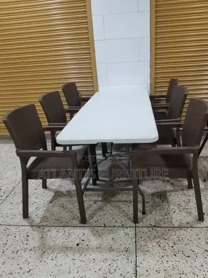 A Durable Plastic Table Only.