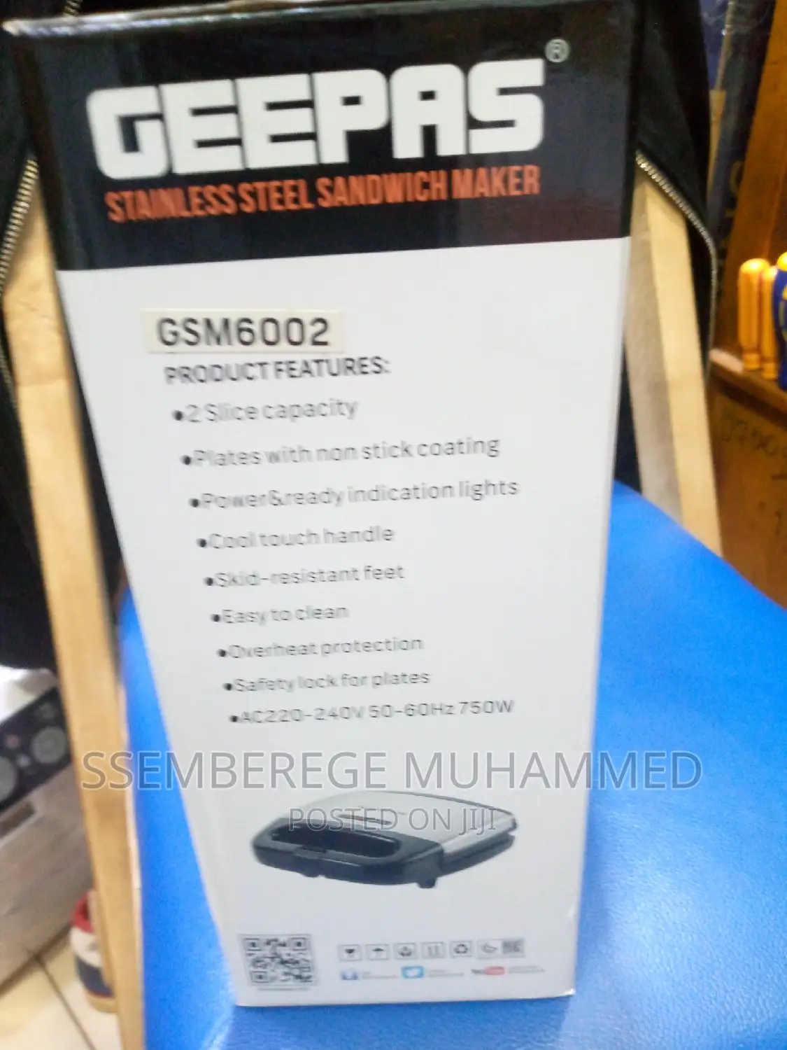 Geepas Stainless Steel Sandwick Maker