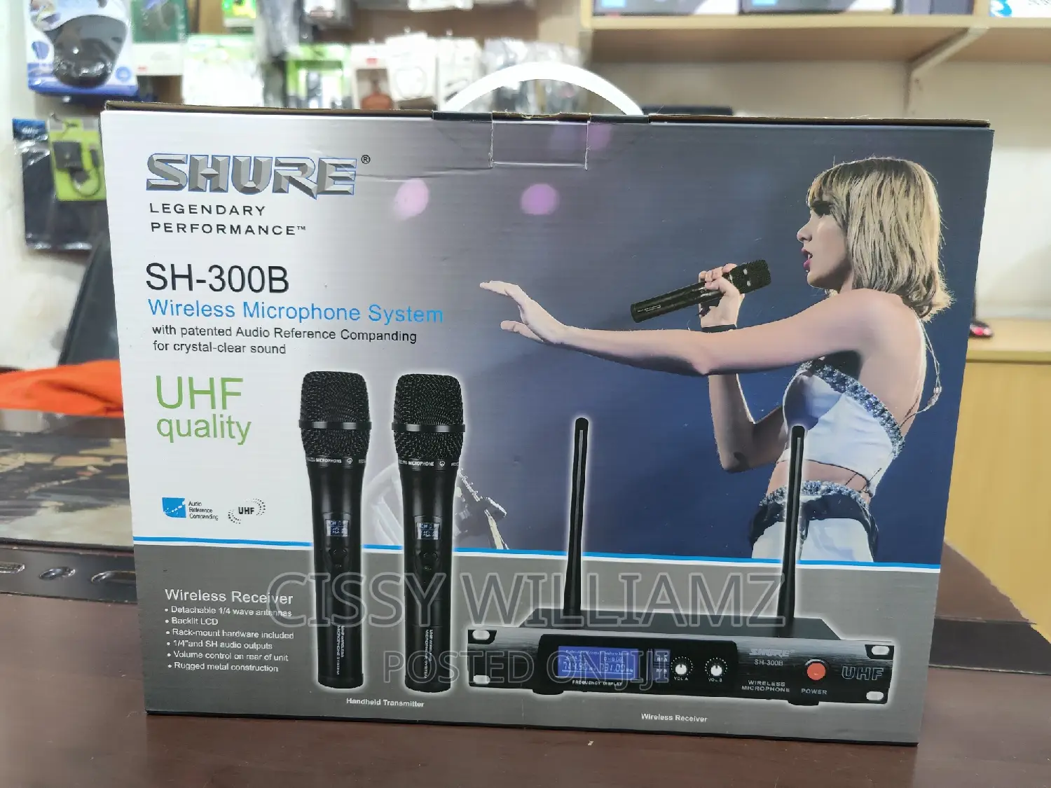 Original Shure UHF Paired Wireless Microphone/Shure Mic