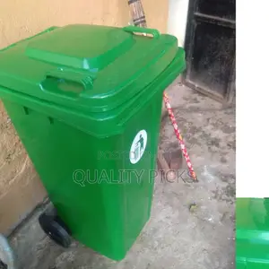 Green Trash Can
