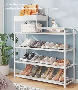 Metallic Brand New Shoe Rack
